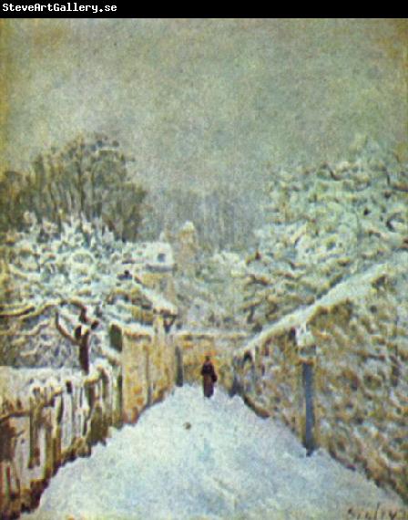 Alfred Sisley Schnee in Louveciennes